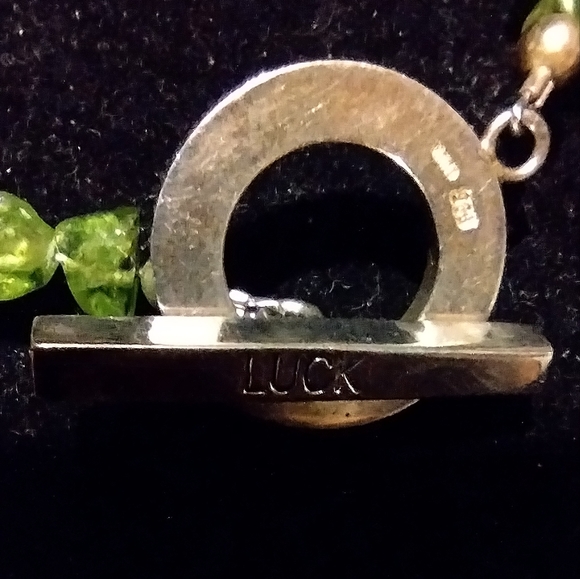 Authentic peridot and sterling Luck brand bracelet - Picture 4 of 16